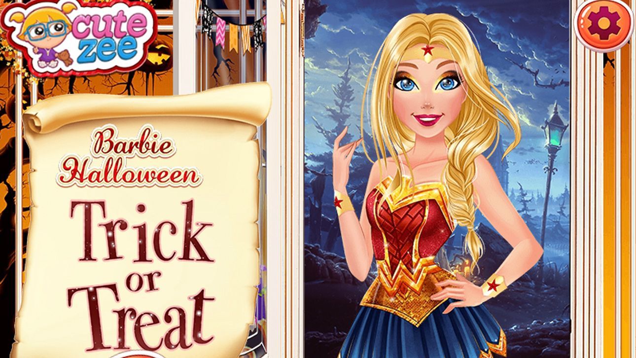 BARBIE HALLOWEEN TRICK OR TREAT jogo online no