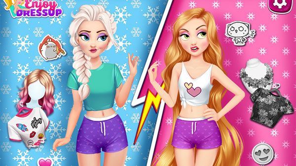 Elsa And Rapunzel Princess Rivalry - Jogos na Internet em 2023